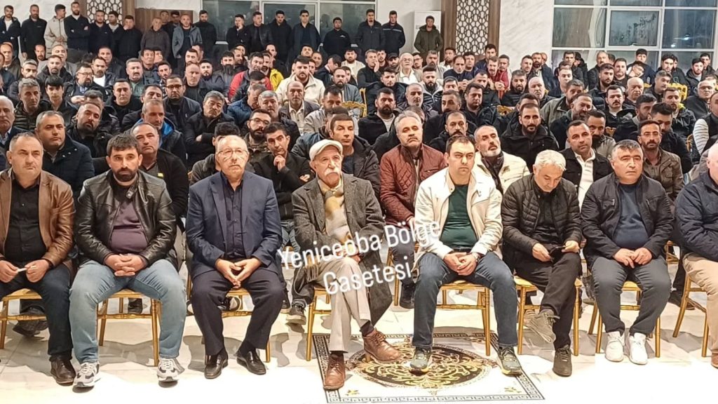 Yeniceoba Bölge Gelişim ve Dayanışma Derneği toplantısında bölge halkı yine destan yazdı.